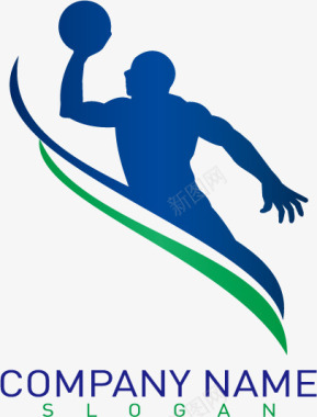 运动人物组合篮球运动logo图标图标