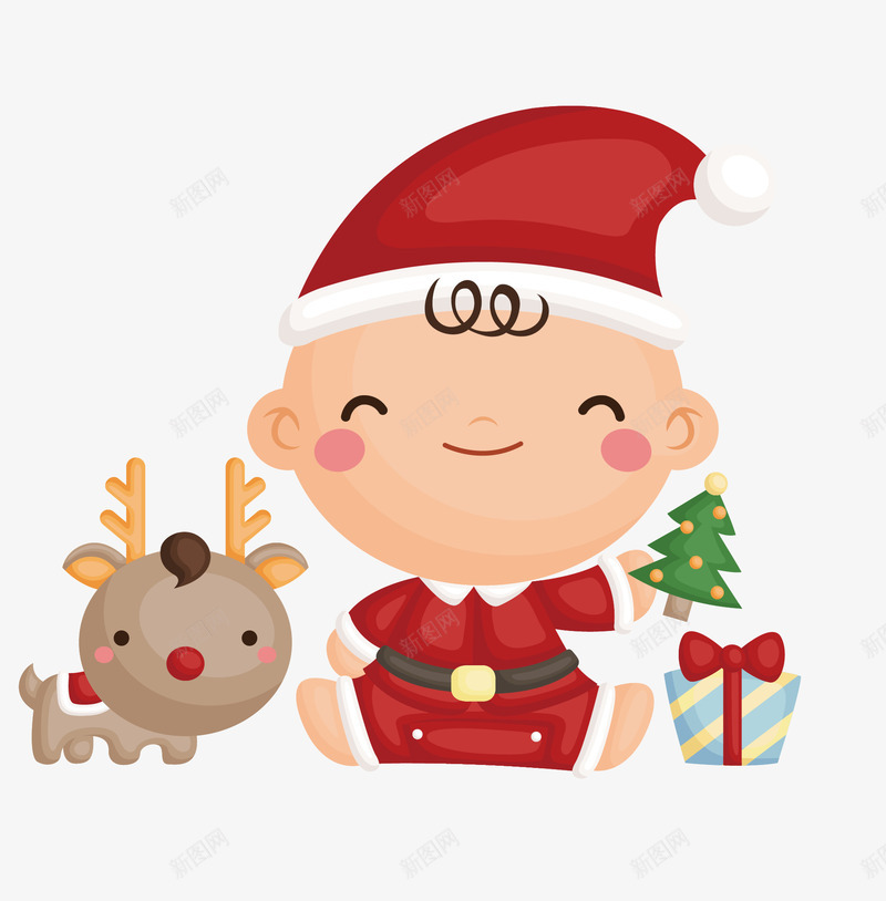 圣诞老人矢量图eps免抠素材_88icon https://88icon.com 卡通装饰圣诞老人 圣诞老人 圣诞老人png 扁平化圣诞老人 矢量圣诞老人 简洁圣诞老人 矢量图