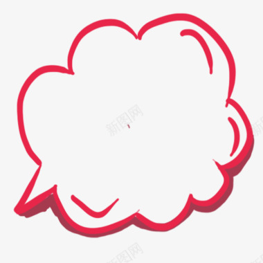 对话框云朵思考气泡图标图标