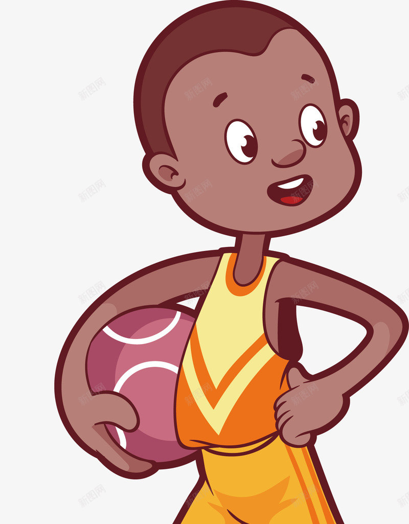 打篮球的小男孩png免抠素材_88icon https://88icon.com 动漫人物 卡通 运动