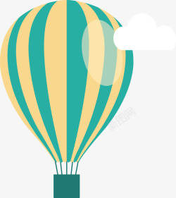 平面设计热气球平面热气球矢量图高清图片