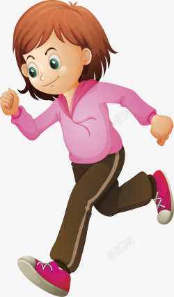 荧光夜跑跑步运动的女孩高清图片