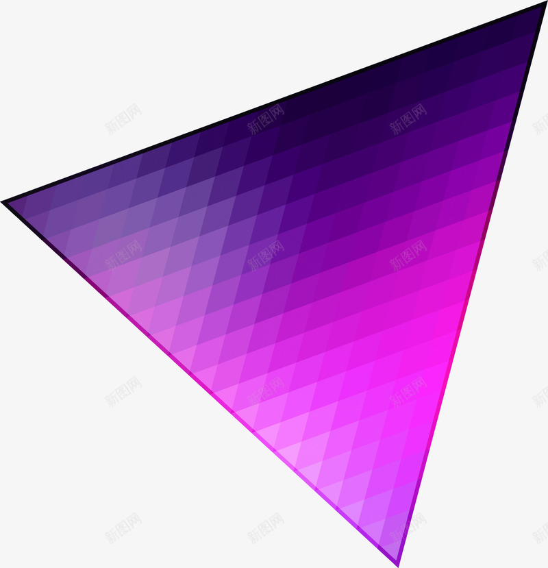 紫色虚化三角形海报png免抠素材_88icon https://88icon.com 三角形 海报 紫色 虚化