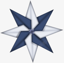 蓝白色三角花素材