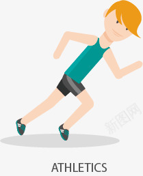 人体经络跑步运动图标图标