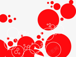 红色圆点背景矢量图素材