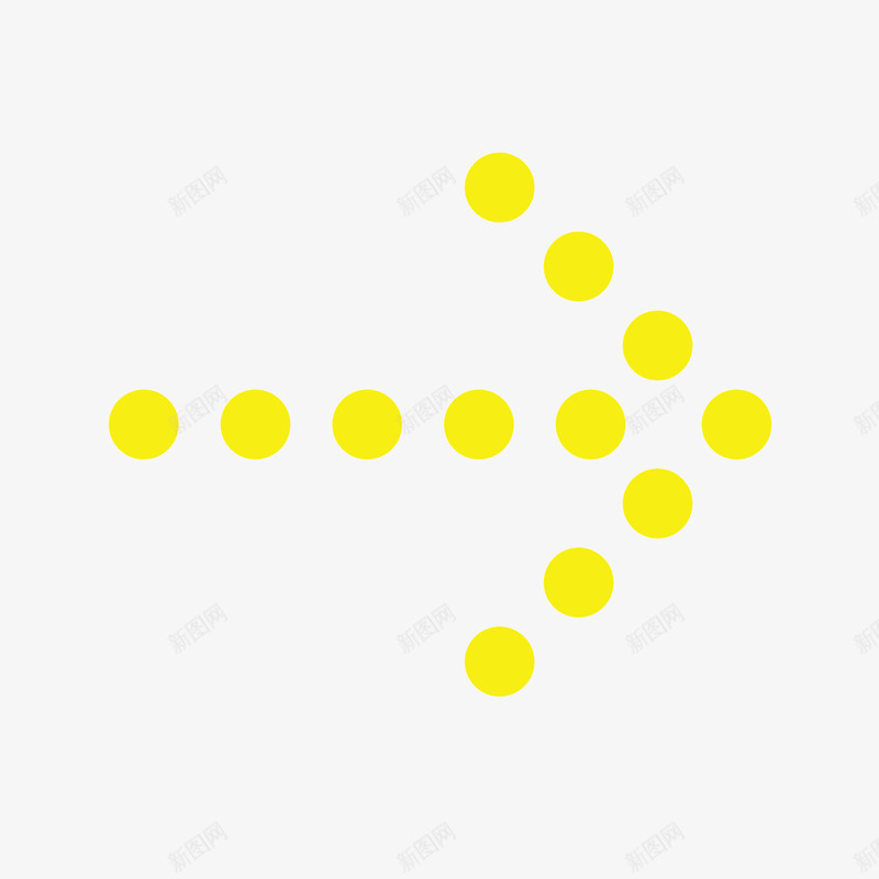 黄色圆点箭头箭号矢量图ai免抠素材_88icon https://88icon.com 圆点 箭号 箭头 黄色 矢量图