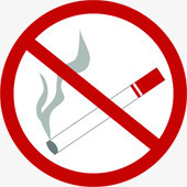 简洁手绘禁止抽烟标志图标图标