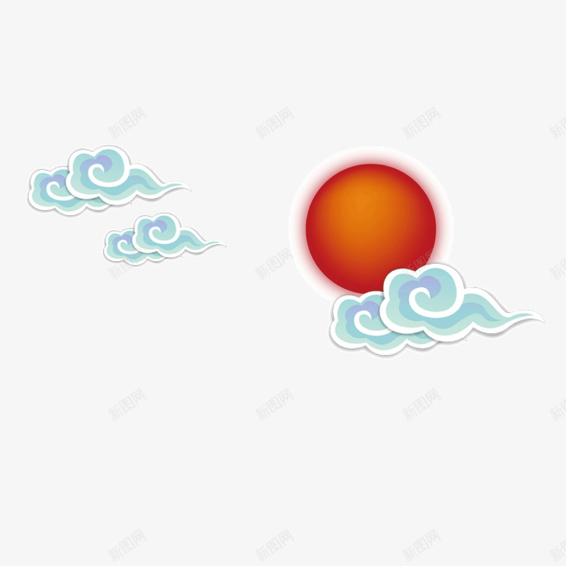 红色太阳矢量图ai免抠素材_88icon https://88icon.com 云朵 发光 商务 圆形 天气 太阳 白色 矢量图 红太阳 红色