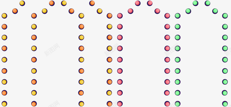 彩色圆点元素png免抠素材_88icon https://88icon.com 元素 圆点 彩色