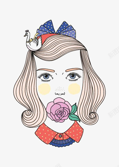 金发女生png免抠素材_88icon https://88icon.com 卡通女生 女孩 女生头像 手绘女生 欧美女生