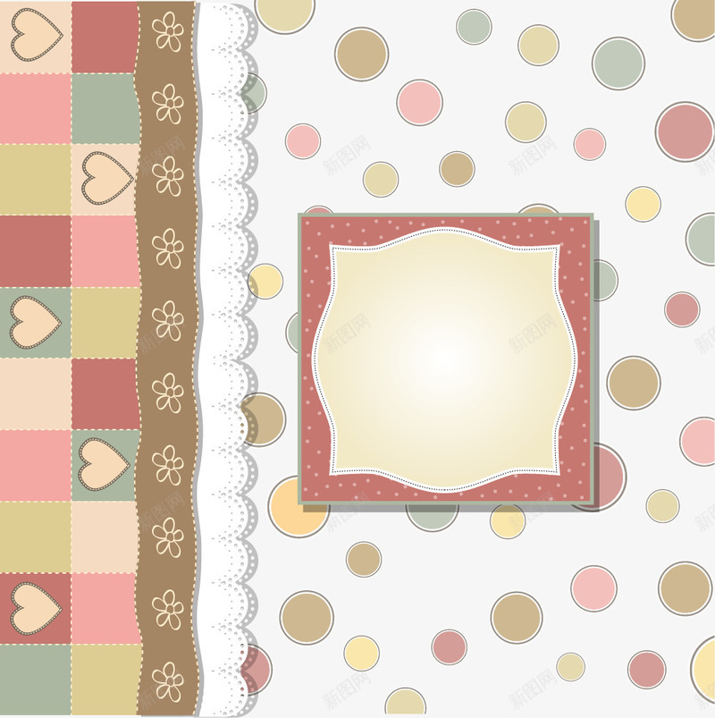 小清新纹理背景片png免抠素材_88icon https://88icon.com 圆点 小清新 方框 背景