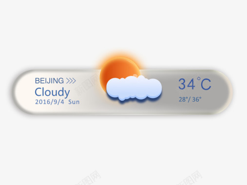 天气背景北京天气预报图标图标