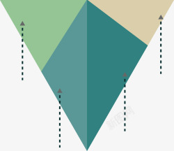 创意三角形目录说明图矢量图素材
