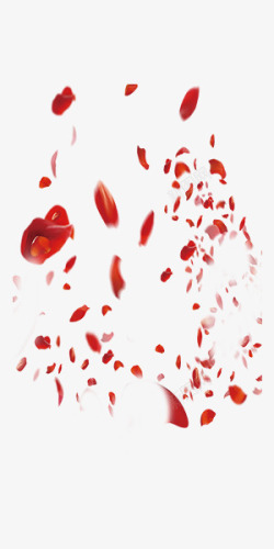 飞翔的玫瑰红色飞翔花瓣喜庆高清图片