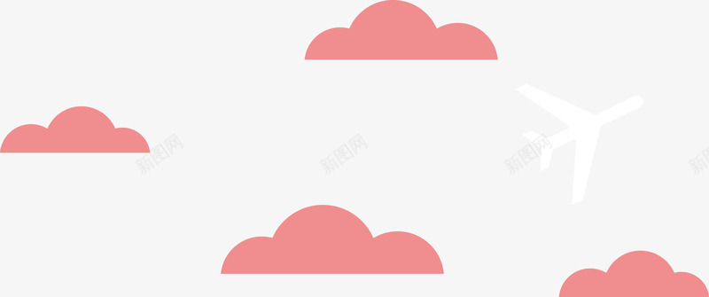可爱卡通粉红色的云朵和飞机矢量图ai免抠素材_88icon https://88icon.com 云 云朵 卡通 可爱 可爱卡通粉红色的云朵和飞机矢量图免费下载 粉红色的云 粉色的云 飞机 矢量图