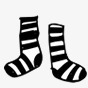 黑白袜子黑白袜子图标高清图片