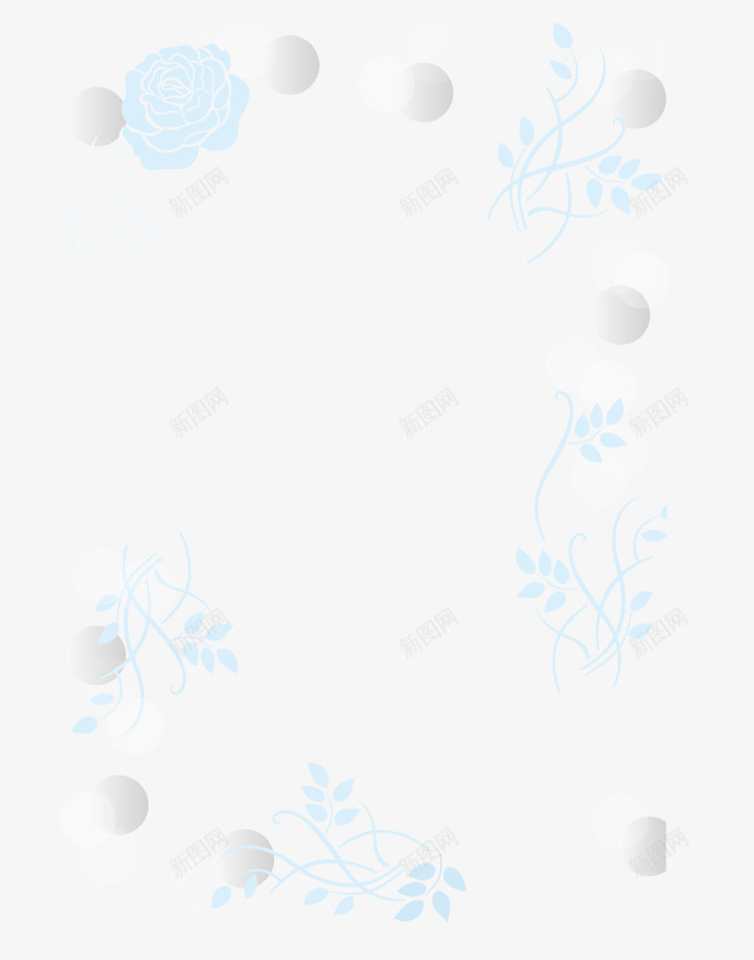 浅蓝色花朵底纹星光png免抠素材_88icon https://88icon.com 底纹 星光 浅蓝色 花朵