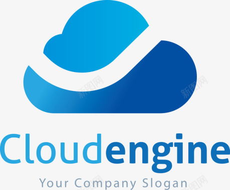 企业总裁蓝色创意logo图标图标