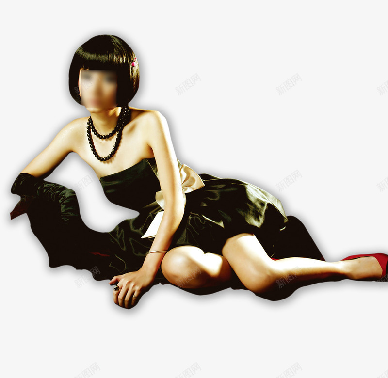 躺着的美女png免抠素材_88icon https://88icon.com 短发 美女 躺