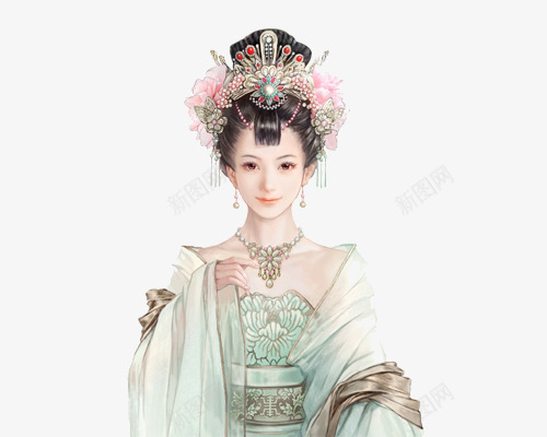 古代美女古风手绘png免抠素材_88icon https://88icon.com 古代 古风 后宫 妃子 美女