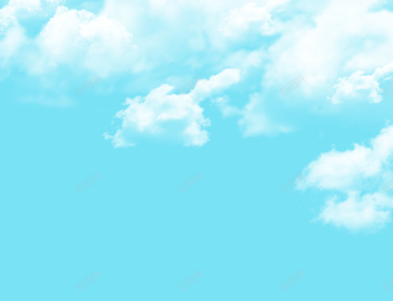 天空云朵png免抠素材_88icon https://88icon.com 云 云朵 天空 蓝色背景