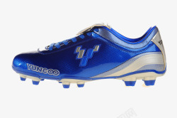 蓝色足球鞋素材