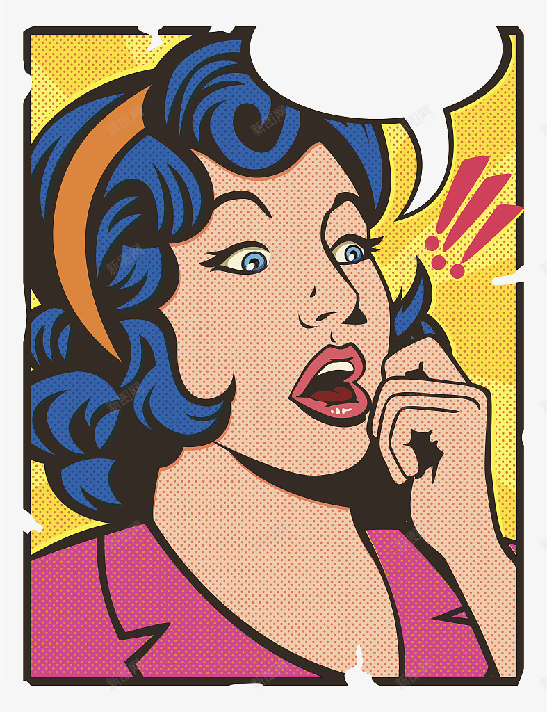 潮流复古插图抓狂的女孩png免抠素材_88icon https://88icon.com 人物插图 复古 抓狂 抓狂的女孩 潮流 美女抓狂