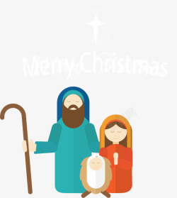 耶稣降临白色星光圣诞节卡高清图片