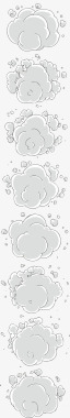 咖啡色云朵卡通白色云朵图标图标