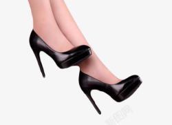 黑色高跟鞋美女的脚素材
