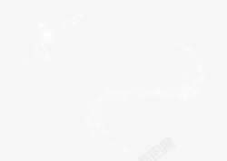 绚丽白色漂浮星光高清图片