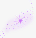 紫色放射性星光光晕素材