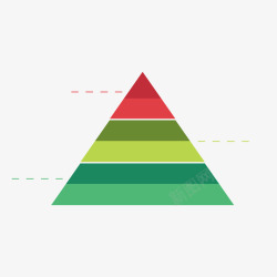 彩色三角形分析素材