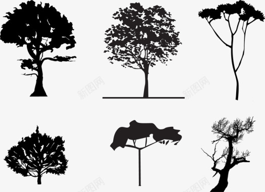 树矢量图图标图标