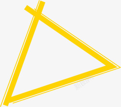 立体摄影活动黄色三角形素材