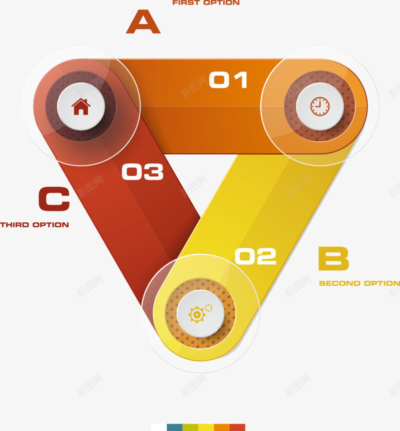 立体三角形信息png免抠素材_88icon https://88icon.com PPT元素 三角形信息 信息 图表 立体三角形