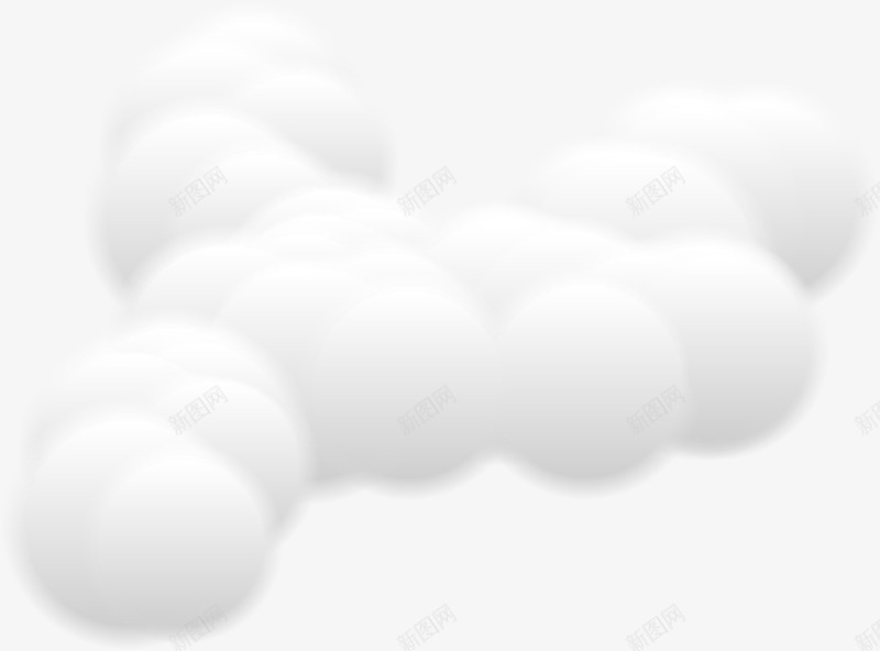漂浮的立体云朵png免抠素材_88icon https://88icon.com 云朵 天空 效果 白云 真实