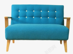 两人座简洁现代沙发素材