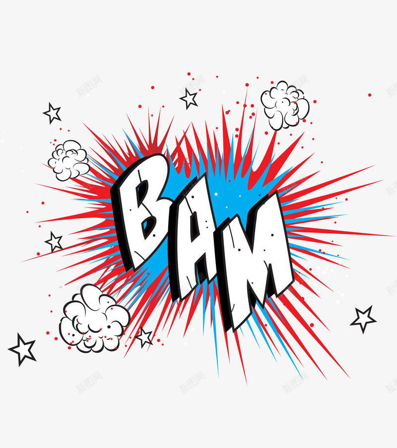 BAM爆炸贴矢量图ai免抠素材_88icon https://88icon.com BAM 云朵 促销 促销贴 广告设计 星星 活动广告 爆炸效果 爆炸贴 警告贴 设计 矢量图