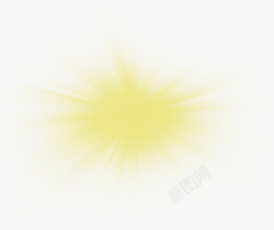 黄色星光光效素材
