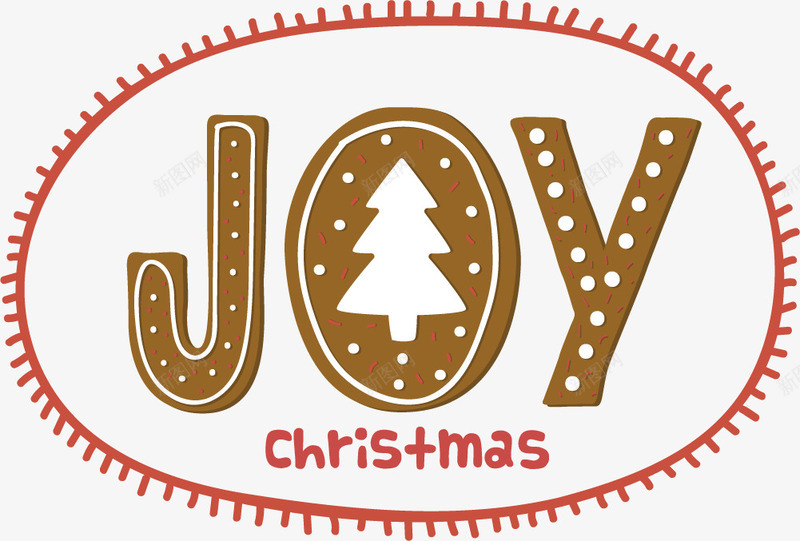 卡通棕色joypng免抠素材_88icon https://88icon.com christmas joy 免抠PNG 卡通 圆点 圣诞树 棕色