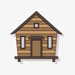 简洁木质房屋素材