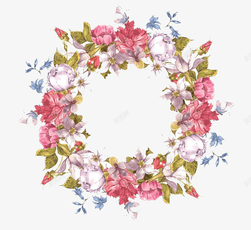 花环png免抠素材_88icon https://88icon.com 免扣 头戴花环 素材 花朵 花环