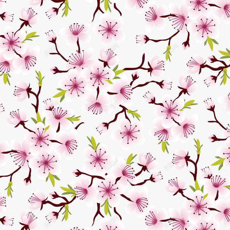 樱花底纹png免抠素材_88icon https://88icon.com 春季 樱花 浪漫 粉色 粉色樱花