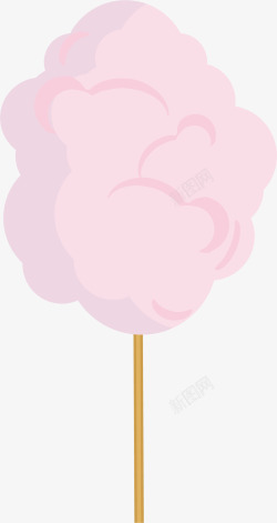 棉花糖机粉色的棉花糖矢量图高清图片