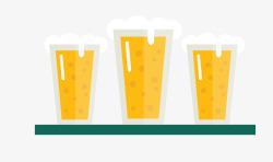 简洁啤酒扁平化啤酒矢量图高清图片