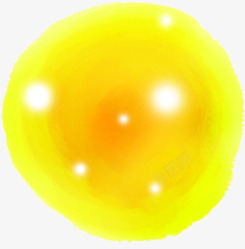 圆形梦幻黄色星光气泡素材