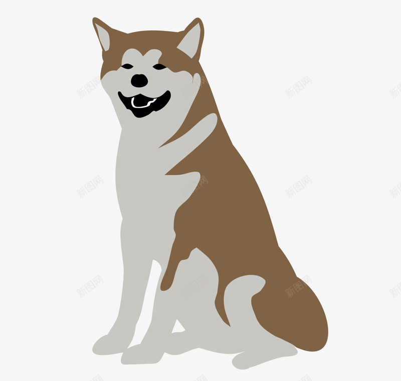 柴犬透明png免抠素材_88icon https://88icon.com 卡通狗 宠物健康 宠物美容 狗狗