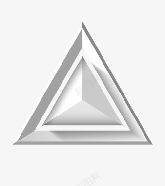 白色三角形图标图标
